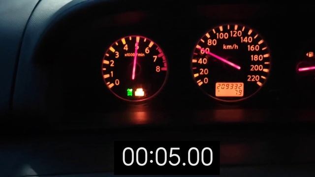 Nissan x-trail T30/2.0 АКПП. Разгон до 100км!!! смотреть онлайн