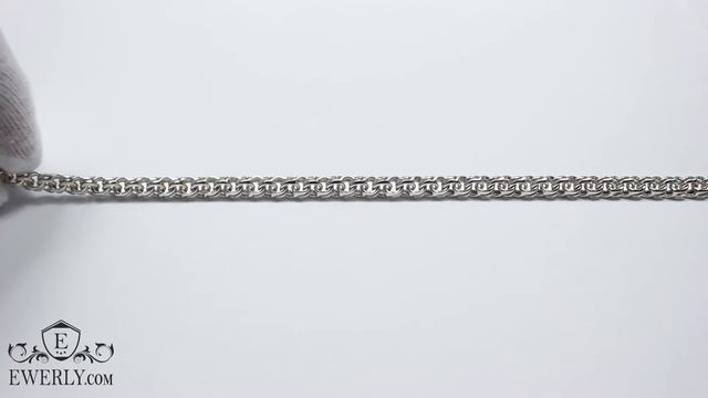 Плетение «Московский бисмарк» - серебряная цепочка. смотреть онлайн