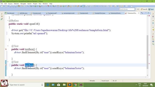 JUnit in selenium Webdriver - Part B (Selenium Course) (Lecture - 23) смотреть онлайн