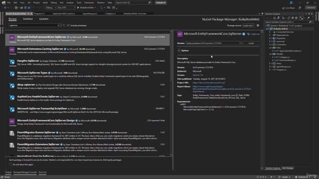 #22 Setup Program cs to use DbContext  ASP NET MVC CRUD Operations  ASP NET Core MVC Course