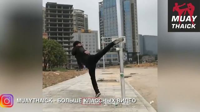 Железные ноги Муай Тай   психи ломают всё