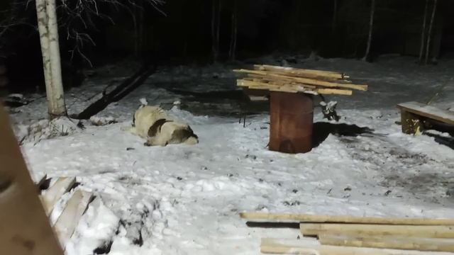 Муж строит дом для алабая/живём в лесной баньке/купили Теме теплый костюм. смотреть онлайн