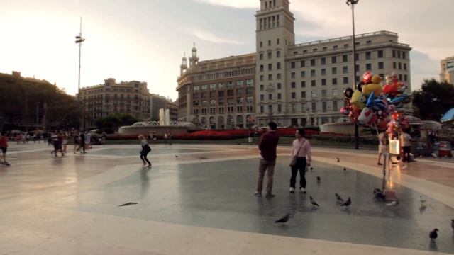 ПЛОЩАДЬ КАТАЛОНИИ. Барселона Онлайн гид. Barcelona. Plaza de Cataluña. Online guide. #3