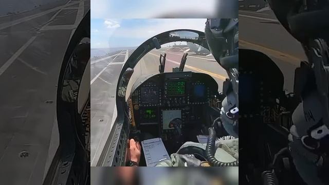 F18 Cockpit Takeoff from Aircraft Carrier | CAT LAUNCH |