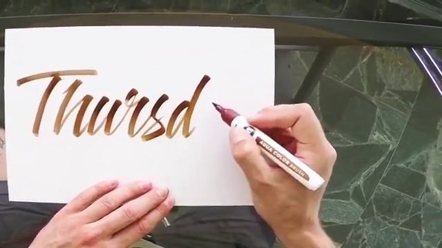Маркер-кисть Molotow Aqua Color Brush - как это работает