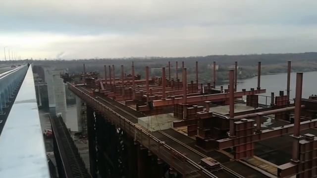 ЗАПОРОЖСКИЙ МОСТ 2021г., технология строительства низовой ветки с Бабурки на о. Хортица. ЧАСТЬ 1.