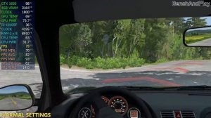 BeamNG.drive - GTX 1650 4GB - 1080P - Lowest - Low - Normal - High - Ultra settings