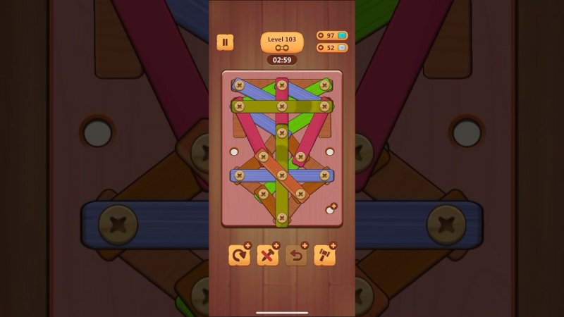 Wood Nuts & Bolts • 103 #level #уровень #game #игра