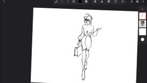 Работа с референсом для fashion-иллюстраций в программе infinite painter