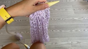 Топ-сетка спицами, справится даже тот кто не умеет вязать 🔥