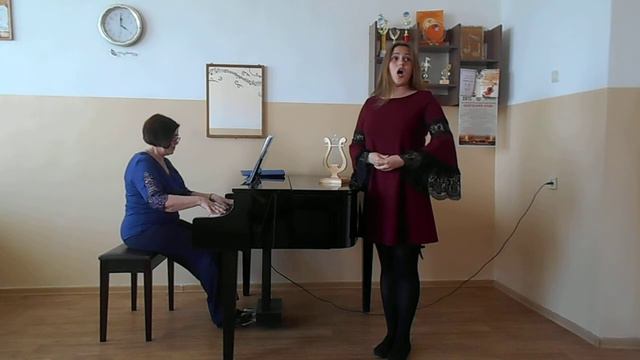 Шахова Ангелина. Н.Римский-Корсаков " О чём в тиши ночей". смотреть онлайн