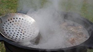 ГРУЗИНСКИЙ ХАРЧО В КАЗАНЕ НА КОСТРЕ