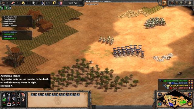 AOE2:DE Teuthons Paladins pocket 2vs2 смотреть онлайн