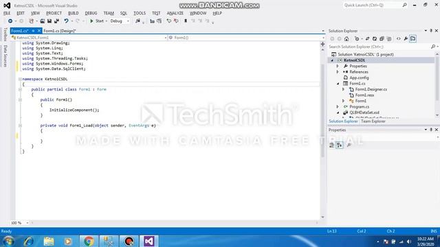 Kết nối dữ liệu giữa C# Windows Form và SQL Server