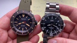 Oris Aquis vs Alpina Seastrong: баттл двух мощных дайверов