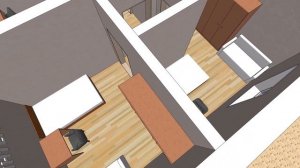 Одноэтажный дом 10х12м. Планировка, визуализация, расстановка мебели и оборудования. Проект дома