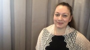 Ажурный шарф - палантин спицами.