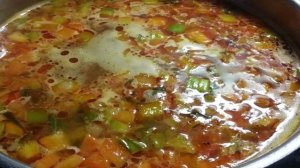 Суп с квашеной капустой и колбасками