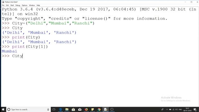 Python Tutorial in Hindi #15: Tuple using Python