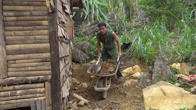 How To Build,Complete Smoke free Kitchen,Sink,Food chopping table,cook daily meals смотреть онлайн