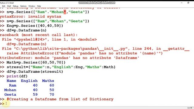 Python DataFrame Part III смотреть онлайн
