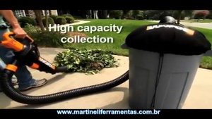 Soprador Aspirador Triturador TRIVAC WG500 Worx