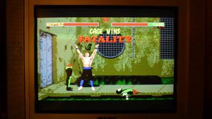 Mortal Kombat 2 (Sega Megadrive) Pal on CRT TV via SCART RGB- Soak test – Real hardware