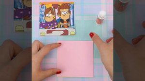 Paper Puzzle DIY with Dipper and Mabel Pines from Gravity Falls