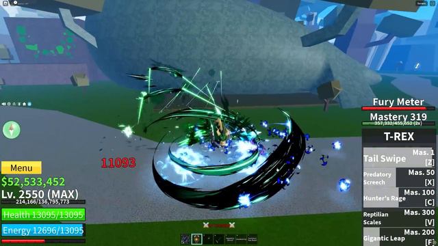 T-Rex VS Kitsune | PVP | Blox Fruits смотреть онлайн