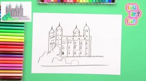 How to draw the Tower of London