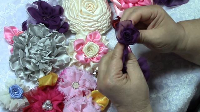 DIY, How to make Shaby Chic Fabric Flower, Tutorial смотреть онлайн