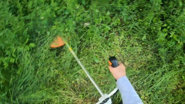 Košenje visoke trave sa trimerom.  Kako efikasno kositi sa silkom?