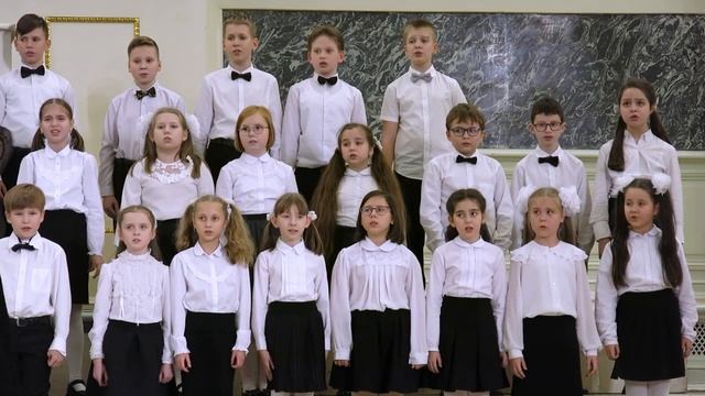 Общий хор младших классов.
Ц. Кюи, сл. И. Белоусова "Всюду снег"