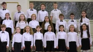 Общий хор младших классов.
Ц. Кюи, сл. И. Белоусова "Всюду снег"