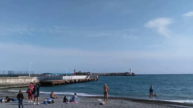 Ялта,причал рядом с часовней, 10 октября 2018 смотреть онлайн