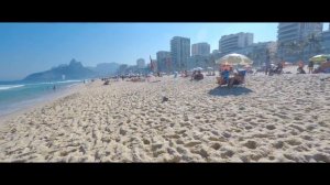 Walking Ipanema Beach - Rio de Janeiro - Brazil [ 4K ] - Beach Walk Tour 2021