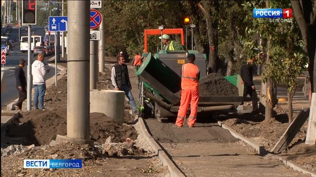 Реконструкцию улицы Щорса в Белгороде завершат 30 ноября