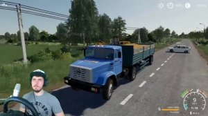 ПРИШЛОСЬ ГРУЗИТЬ МАШИНУ ТРАКТОРОМ ИЗ ДЕРЕВНИ - FARMING SIMULATOR 19