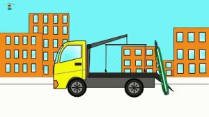 Мультик   Раскраска  Эвакуатор  Мультик про рабочие машины