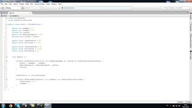 Создание стрельбы из пистолета (Raycast) смотреть онлайн