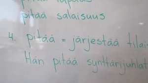 Pitää-verbi. Глагол pitää. Очень подробно о значении глагола pitää.