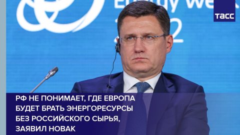 РФ не понимает, где Европа будет брать энергоресурсы без российского сырья, заявил Новак #shorts