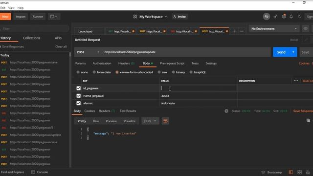 NodeJS - REST API (Postman)