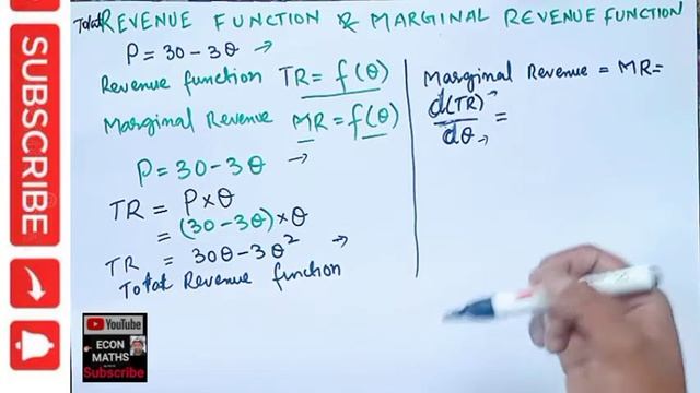 Revenue and Marginal revenue function #TR #MR смотреть онлайн