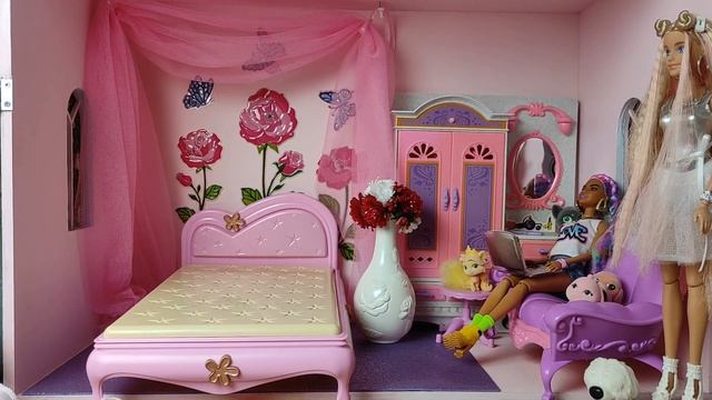 Кровать для кукол из  магазина фикс прайс #doll  #dollfurniture  #кроватка #мебельдлякукол  #барби
