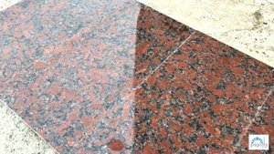 Rosso Santiago/Капустинский красный гранит. Полированные плиты.