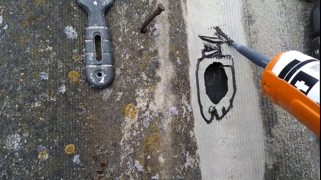 Как я использовал шуруповерт Днипро-М 12в. для ремонта шифера старой крыши. смотреть онлайн