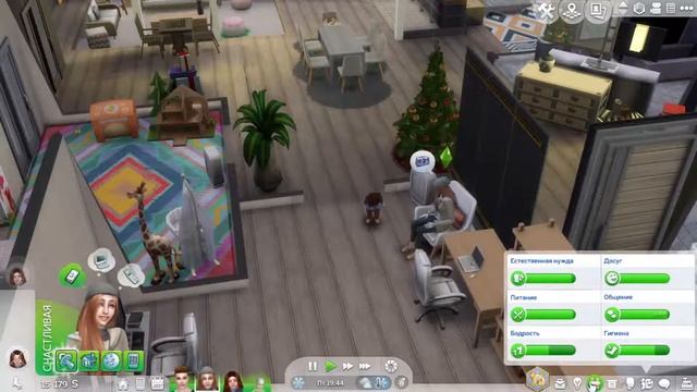 Новый год, рождение малышки и ногое другое | Династия в Симс 4 | Legacy Challenge The Sims 4 #20