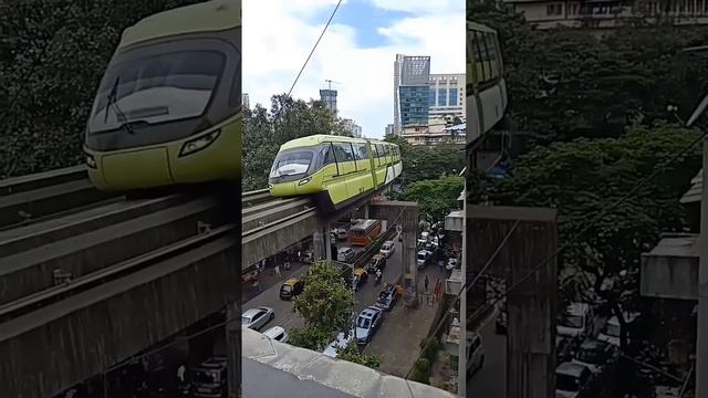 Mumbai Mono Rail #mumbai #monorail #mumbaimonorail #railway #rails #metro #city #mumbaimetro