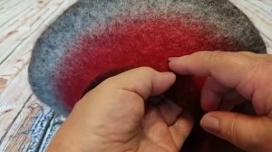 Берет из пряжи "Кауни"